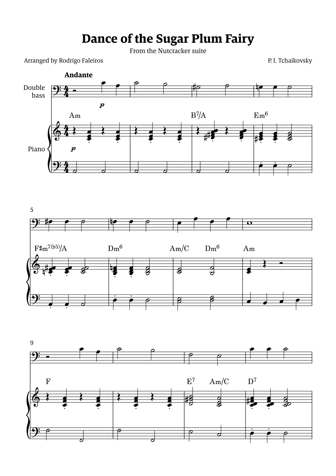 Sugar Plum Fairy theme (arr. Rodrigo Faleiros)