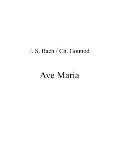 Ave Maria Bach / Gounod (cello duet) (arr. mcbleke)