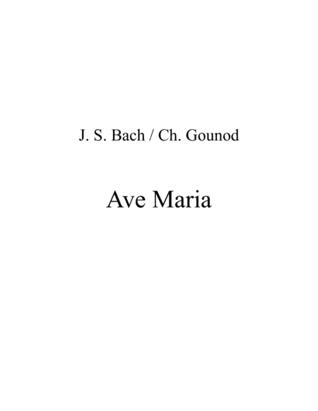 Ave Maria Bach / Gounod (cello duet) (arr. mcbleke)