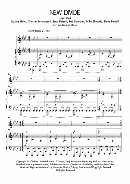 New Divide (arr. Andrea La Rose)