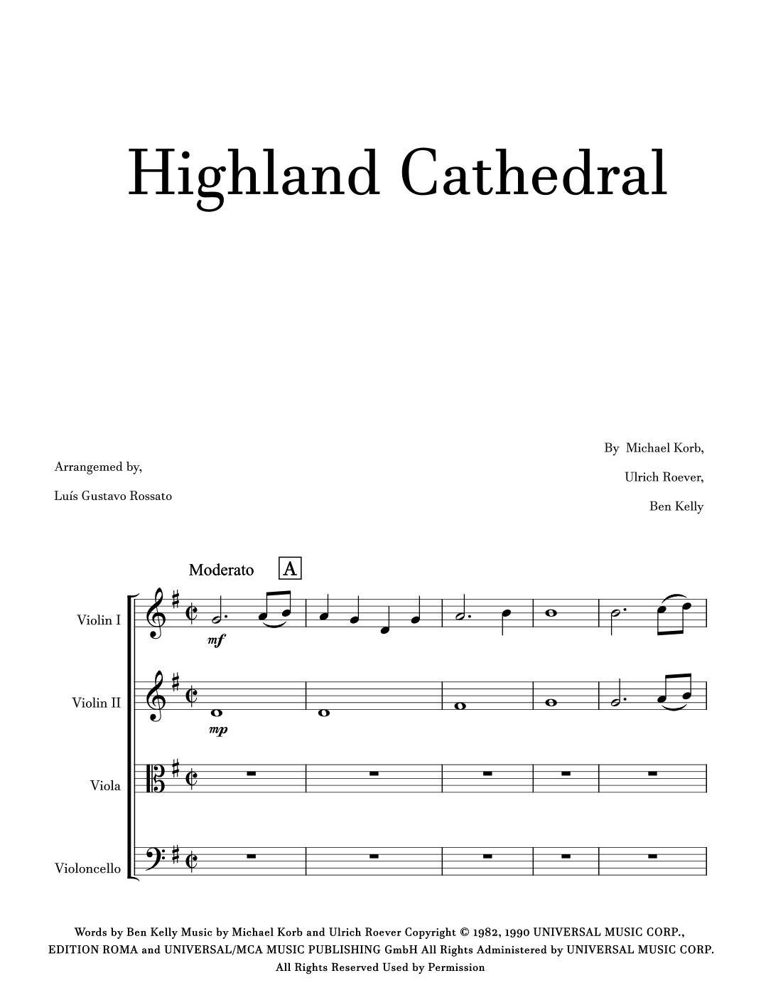 Highland Cathedral (arr. Luís Gustavo Rossato)