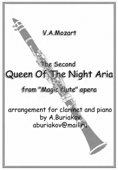 The Second Queen Of The Night Aria (clarinet or soprano saxophone, original pitch) (arr. A.Buriakov)