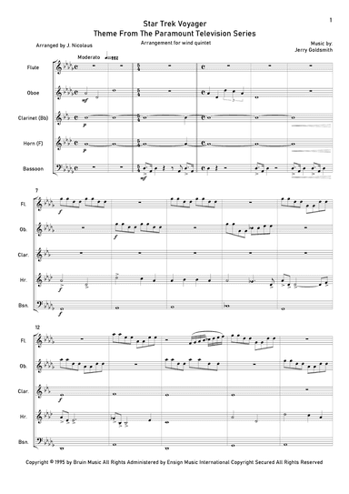 Star Trek - Voyager(r) (arr. John Nicolaus)