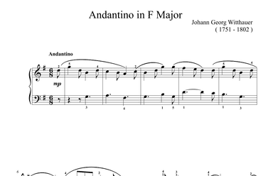 Witthauer Andantino in G Major (arr. Ben Choupak)