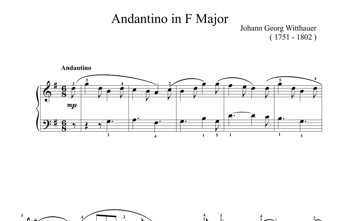 Witthauer Andantino in G Major (arr. Ben Choupak)