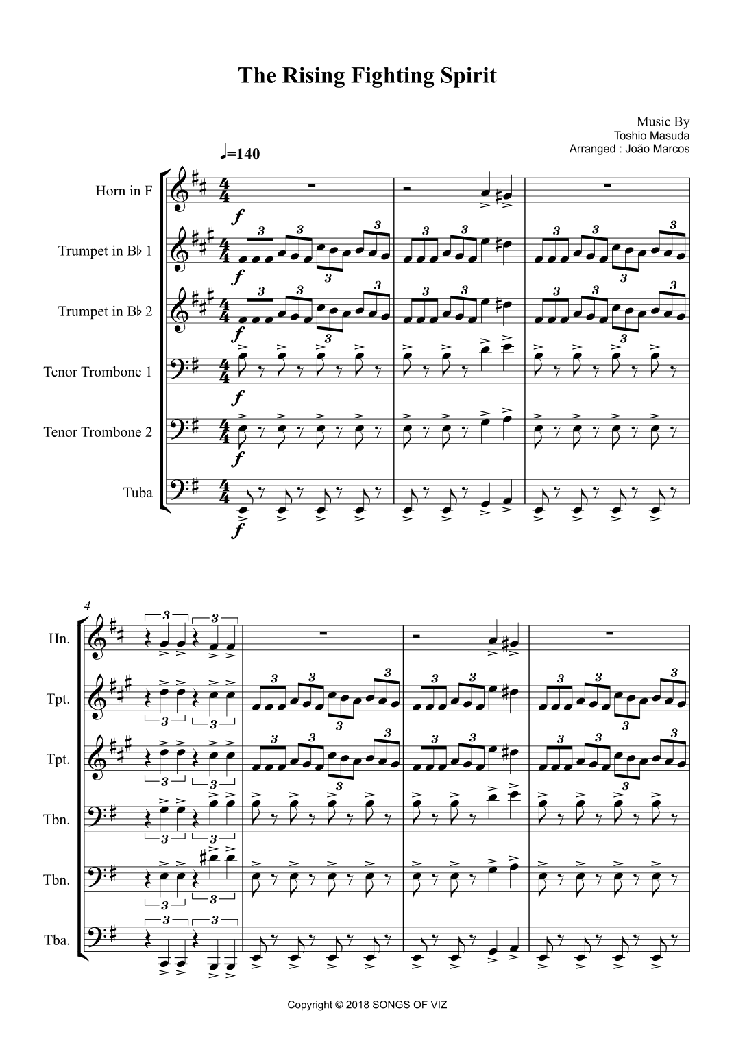 The Rising Fighting Spirit (arr. João Marcos Maciel)