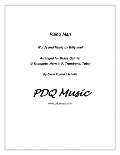 Piano Man (arr. David Kolinski-Schultz)