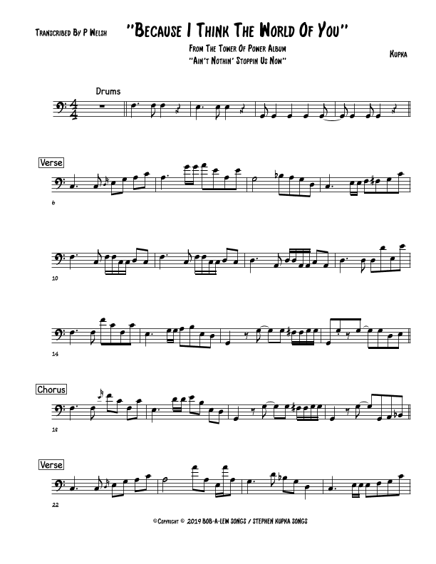 Because I Think The World Of You (arr. Paul welsh)