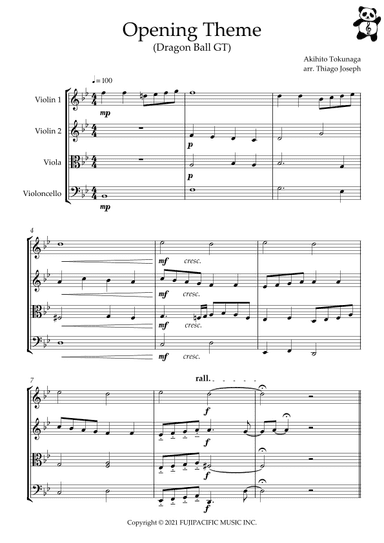 Dragon Ball Gt (arr. Thiago Joseph)
