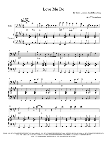 Love Me Do (arr. Tyler Adams)