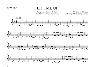 Lift Me Up (arr. Zachary Corbett)