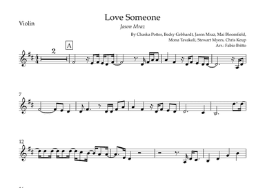 Love Someone (arr. Fabio Britto)