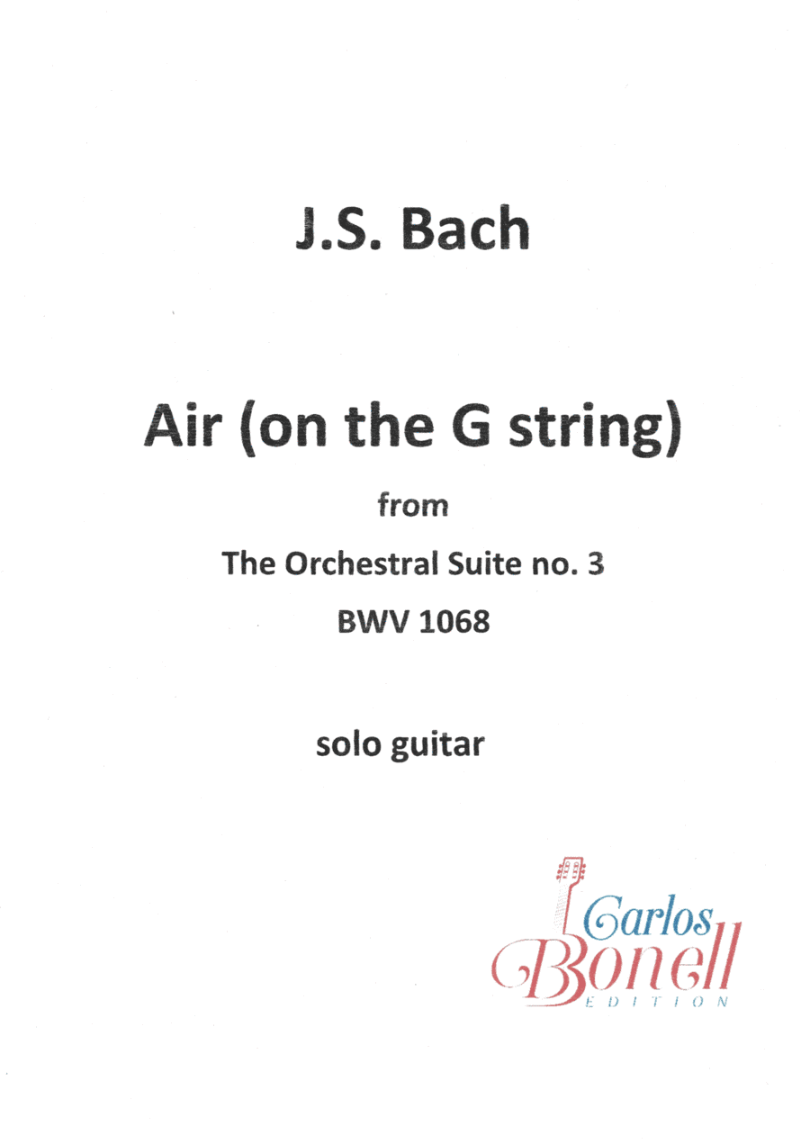 Bach Air on the G string solo guitar Bonell (arr. Carlos Bonell)