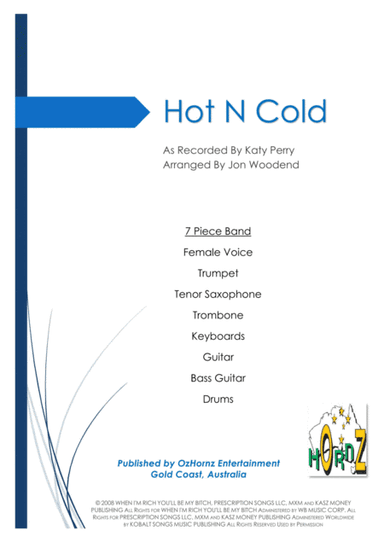 Hot N Cold (arr. Jon Woodend)