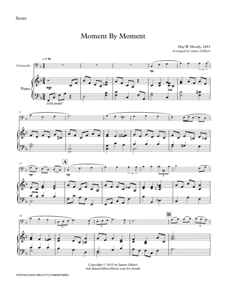 Moment By Moment (arr. James Gilbert)