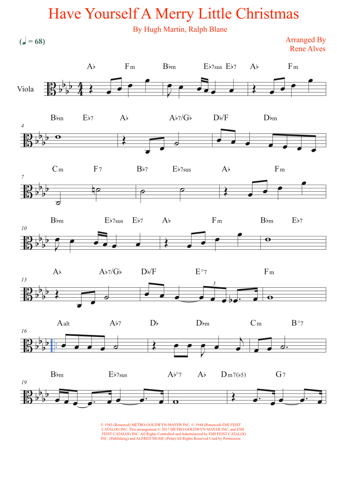 Have Yourself A Merry Little Christmas (arr. Rene Alves)