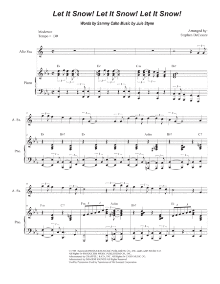 Let It Snow! Let It Snow! Let It Snow! (arr. Stephen DeCesare)