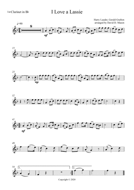 I Love a Lassie (arr. David D. Mason)