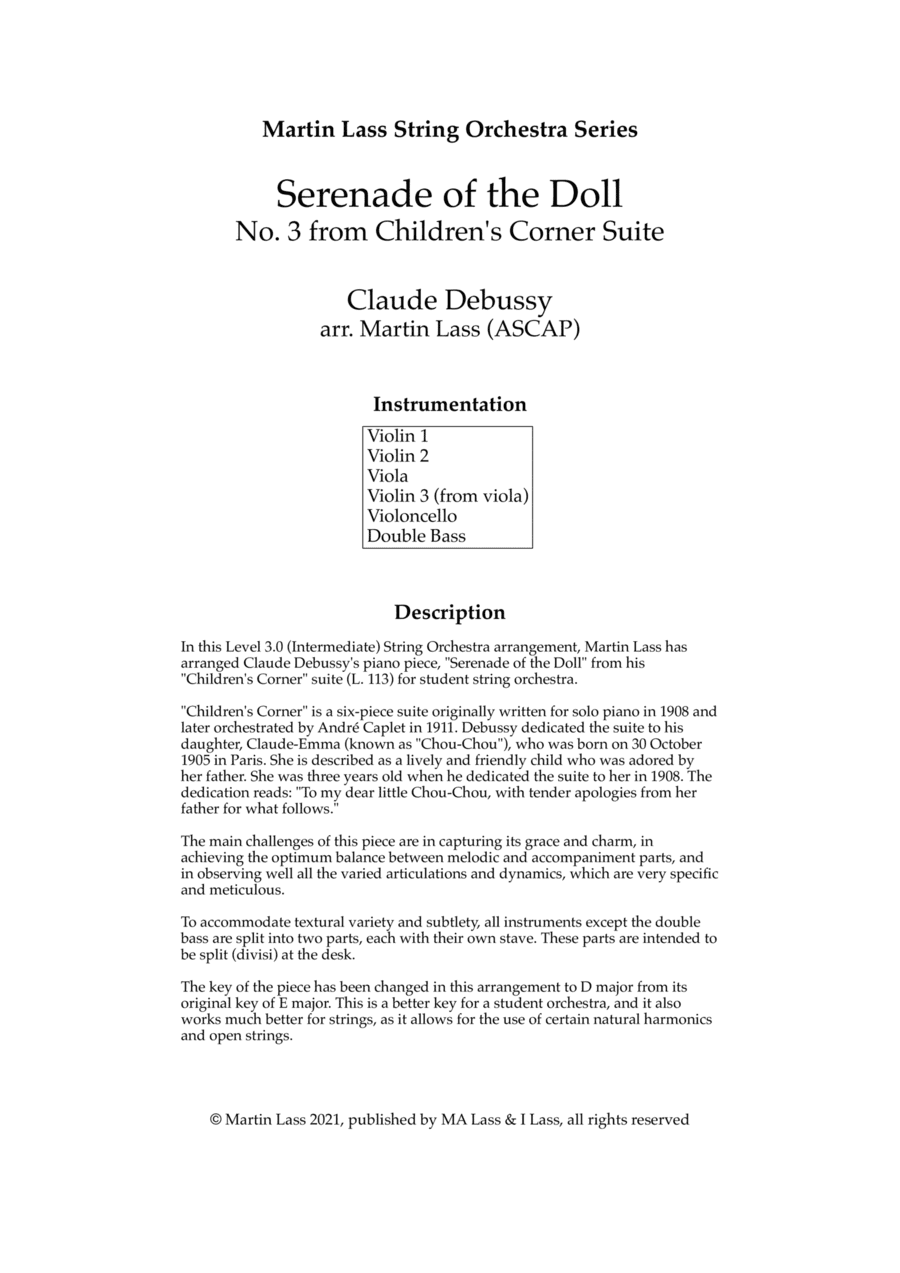 Serenade of the Doll (arr. Martin Lass)