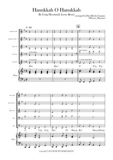 Hanukkah O Hanukkah (arr. Davi Rocha Campos)