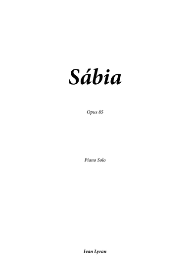 Sábia Opus 85