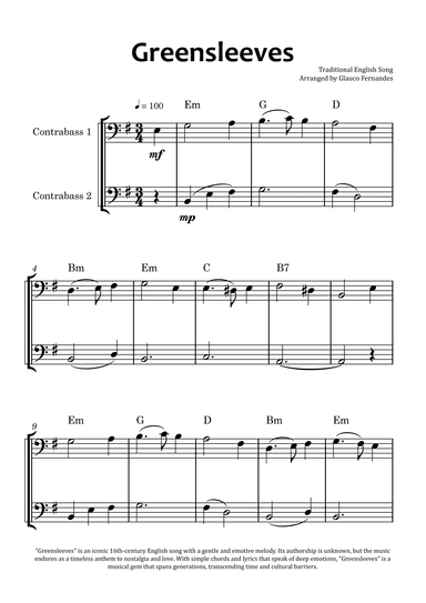Greensleeves (arr. Glauco Fernandes)