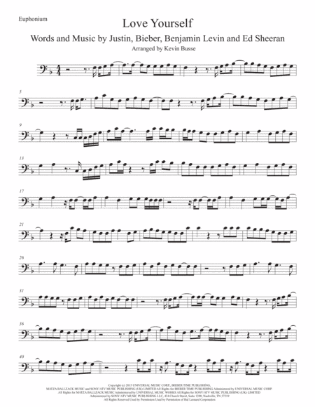 Love Yourself (arr. Kevin Busse)