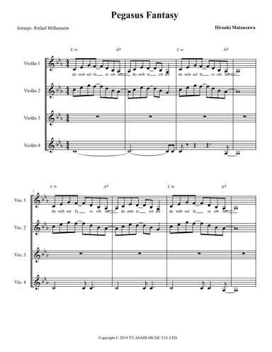 Pegasasu Fantajii (arr. Rafael Milhomem)