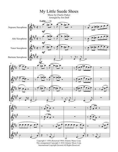 My Little Suede Shoes (arr. Jim Duff)