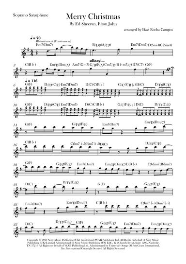 Merry Christmas (arr. Davi Rocha Campos)