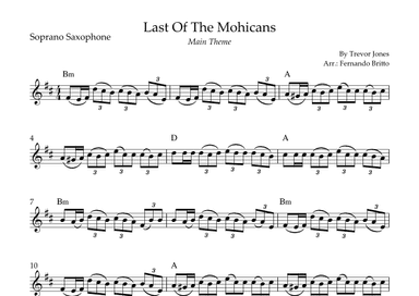 Last Of The Mohicans (main Theme) (arr. Fernando Britto)
