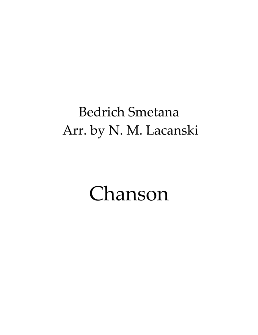 Chanson (arr. Nick Lacanski)