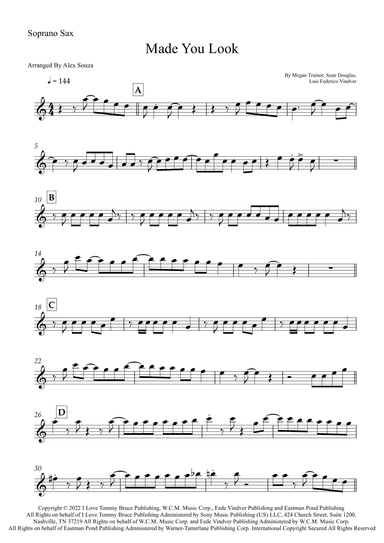 Made You Look (arr. Alex Souza)
