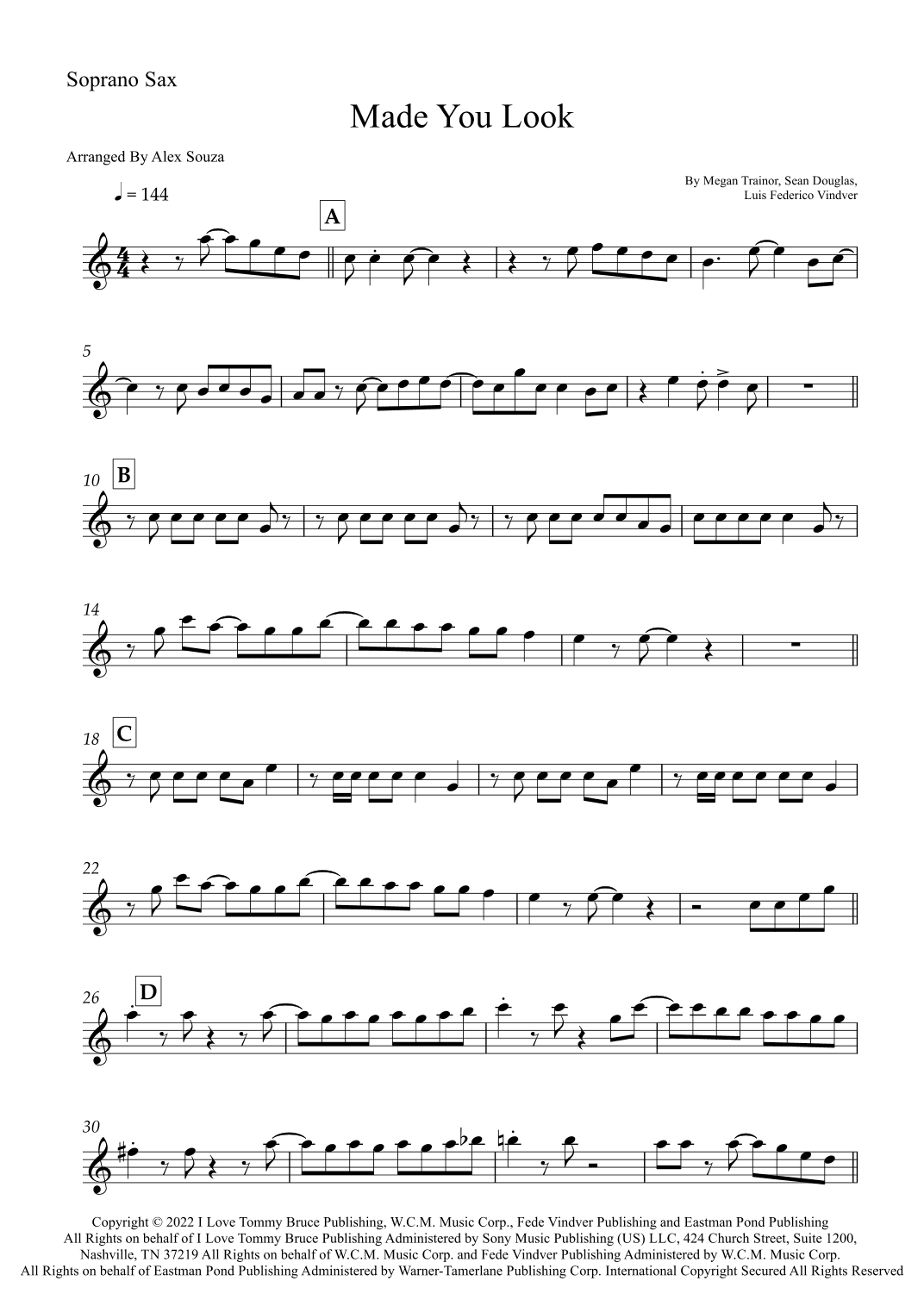Made You Look (arr. Alex Souza)
