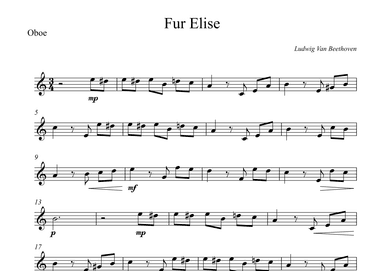 Fur Elise - Beethoven (arr. Wesley S. SIlva)