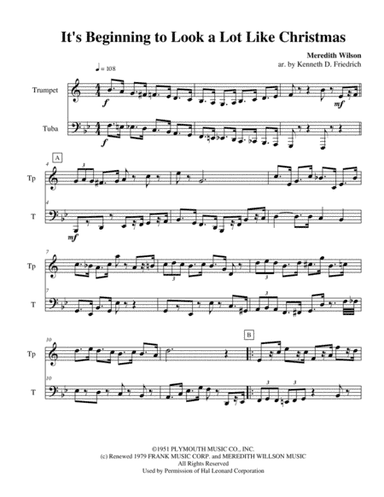 It's Beginning To Look Like Christmas (arr. Kenneth D. Friedrich)