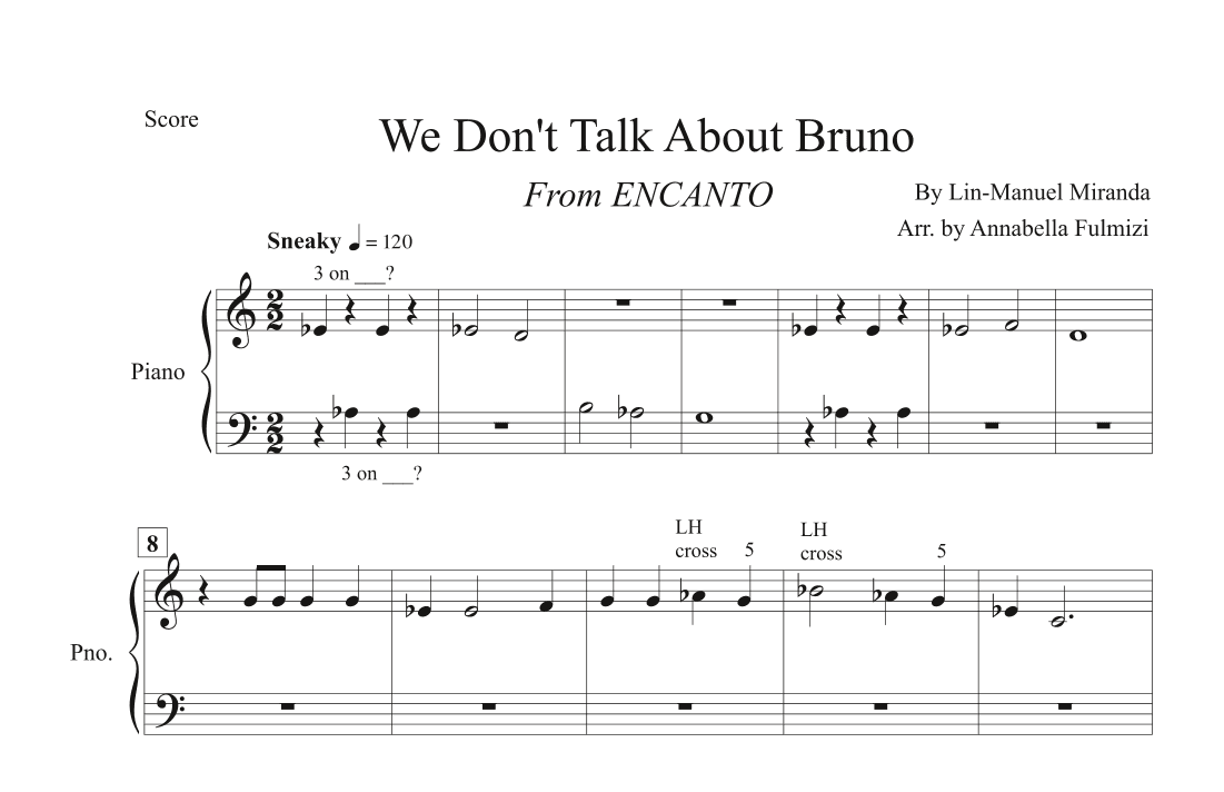 We Don't Talk About Bruno (arr. Annabella Cervero Fulmizi)