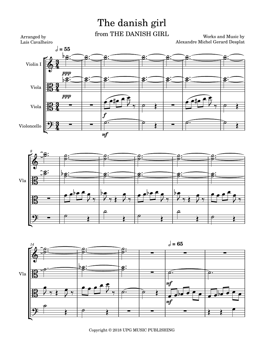 Danish Girl, The (arr. Laís Cavalheiro)