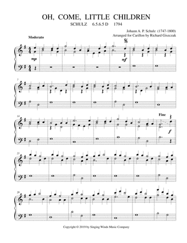Oh, Come, Little Children (SCHULZ) (arr. Richard Giszczak)