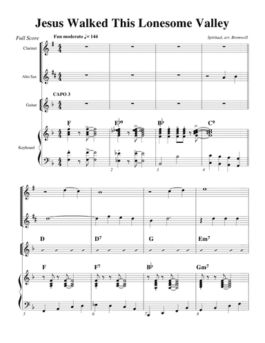 "Jesus Walked This Lonesome Valley" (arr. Rebecca Bromwell)