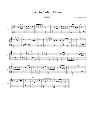 The Godfather (love Theme) (arr. Elayne Harris)