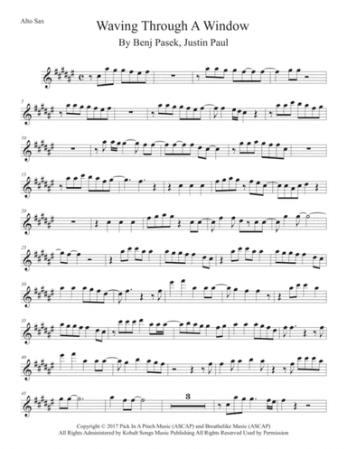Waving Through A Window (arr. Kevin Busse)