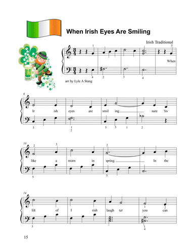 When Irish Eyes Are Smiling (arr. lyle stang)