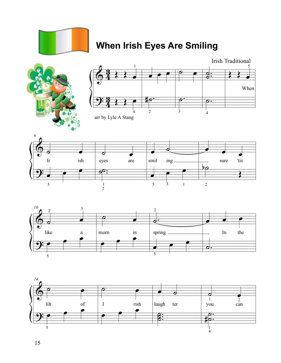 When Irish Eyes Are Smiling (arr. lyle stang)