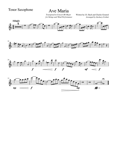 Ave Maria (arr. Zachary Corbett)