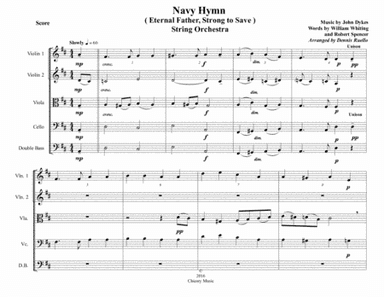 Navy Hymn (Eternal Father, Strong to Save) - String Orchestra - Intermediate (arr. Dennis Ruello)