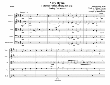 Navy Hymn (Eternal Father, Strong to Save) - String Orchestra - Intermediate (arr. Dennis Ruello)
