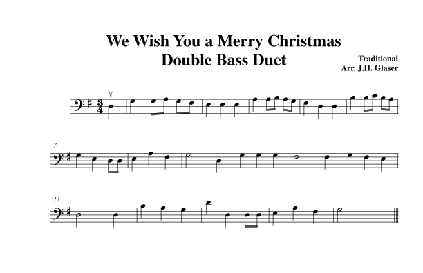 We Wish You a Merry Christmas (arr. Jeremy Glaser)