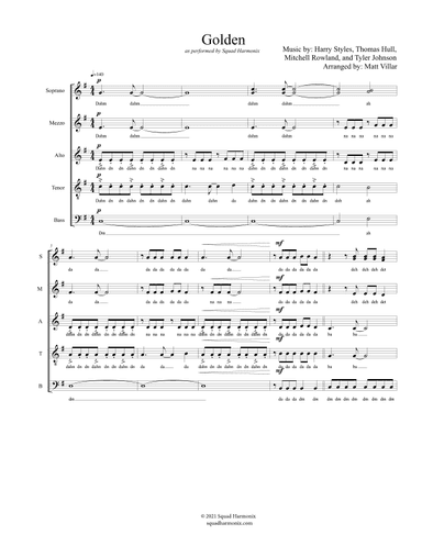 Golden (arr. Matthew Villar)