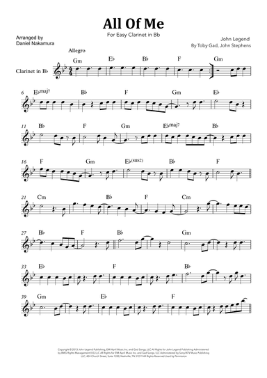 All Of Me (arr. Daniel Nakamura)